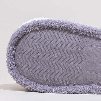 Cat Paw Lace-Up Closed-Toe Plush Slippers - image 16