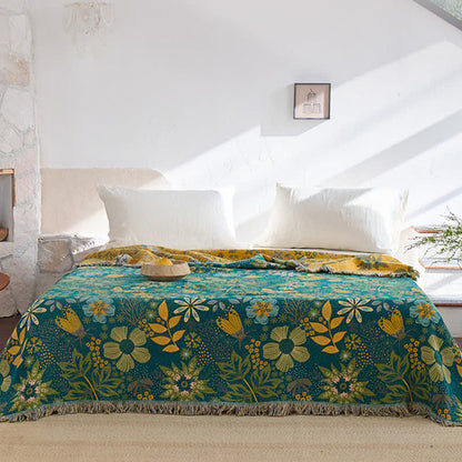 Reversible Floral & Butterfly Cotton Gauze Quilt - image 2