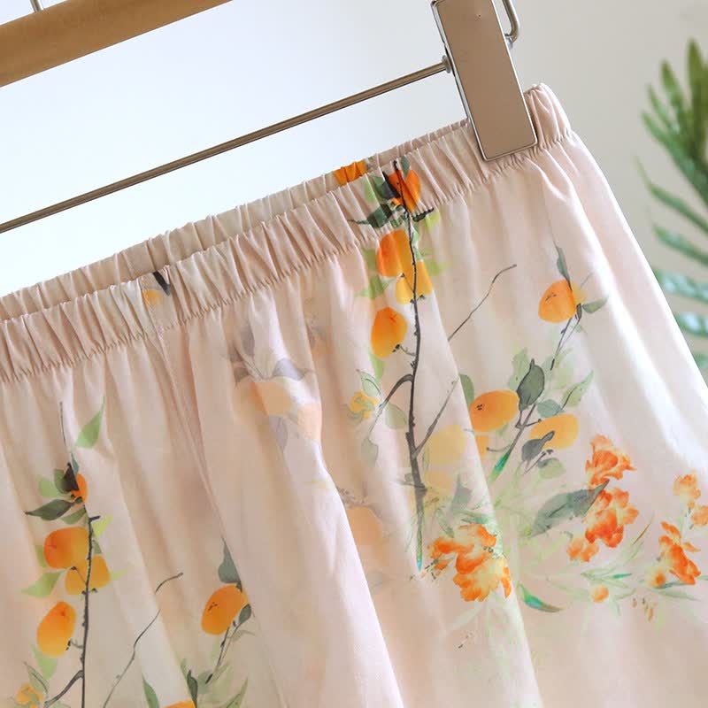 Oriental Yellow Berry Cotton Loungewear Set - image 9