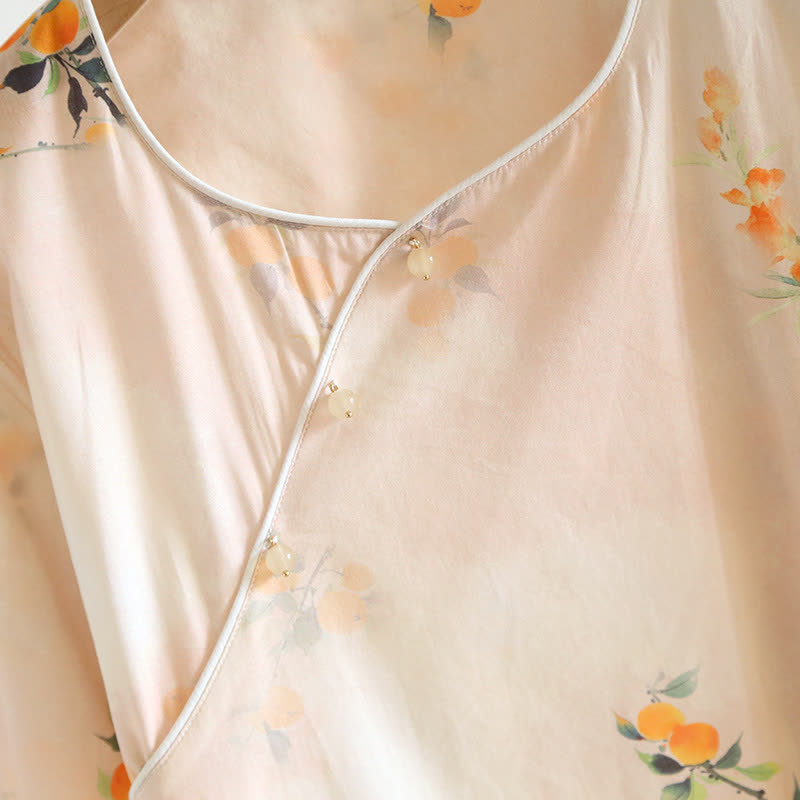 Oriental Yellow Berry Cotton Loungewear Set - image 4