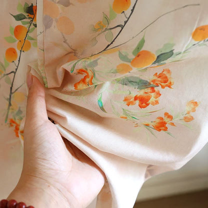 Oriental Yellow Berry Cotton Loungewear Set - image 5