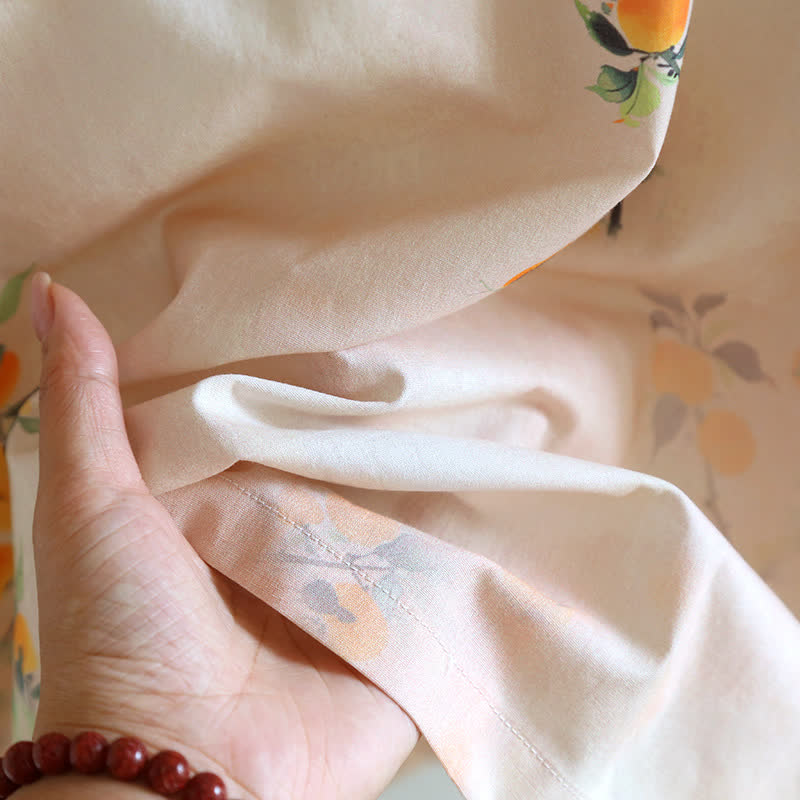 Oriental Yellow Berry Cotton Loungewear Set - image 10