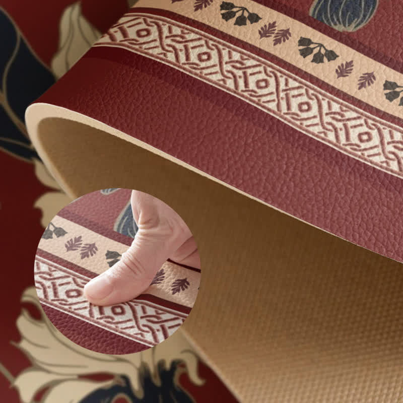 Retro Floral Border Door Mat - image 3