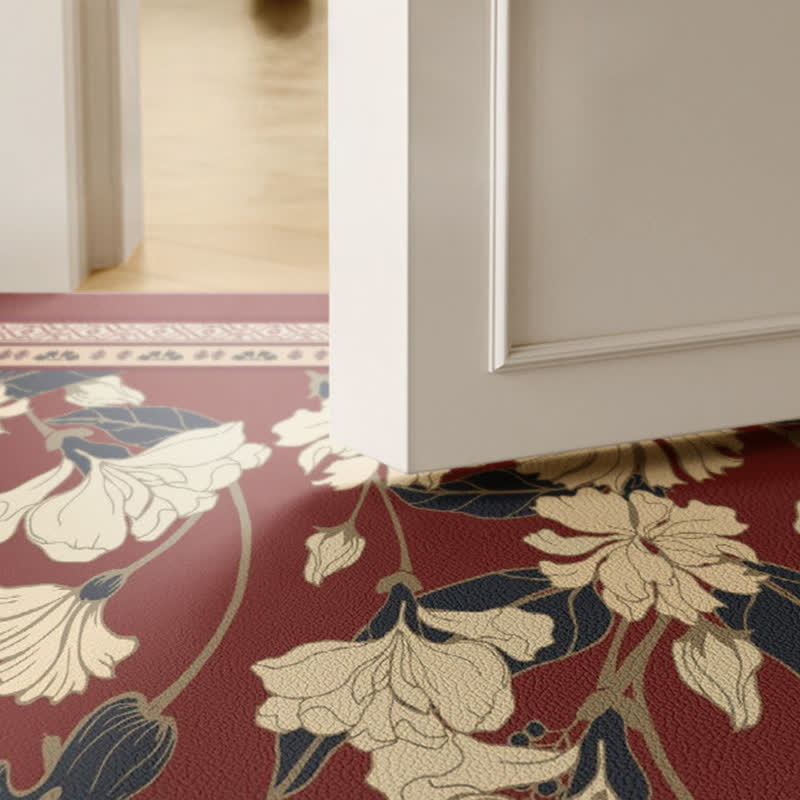Retro Floral Border Door Mat - image 2