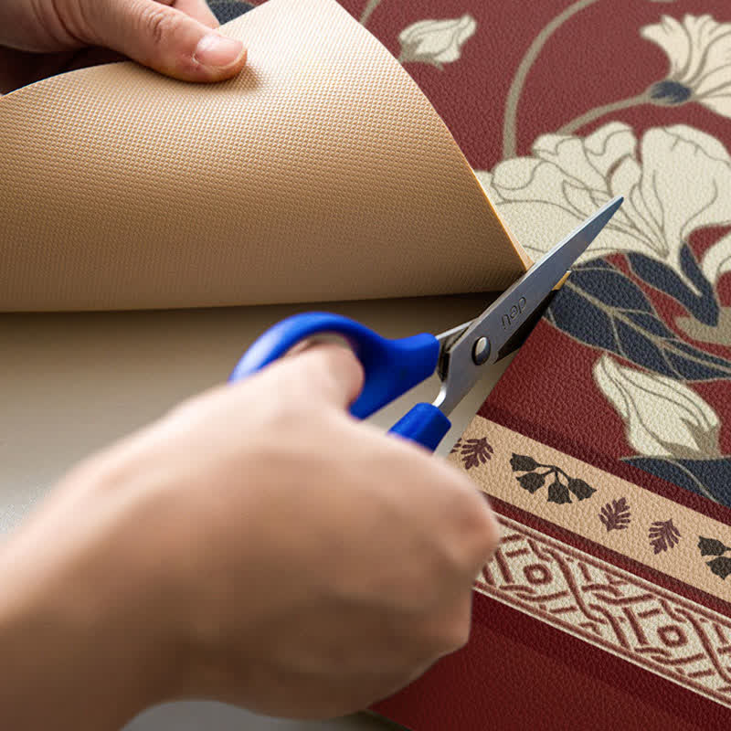 Retro Floral Border Door Mat - image 5