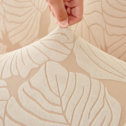 Jacquard Leaf Parsons Chair Slipcover - image 5