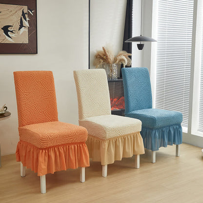 Geometric Elastic Stretch Dining Chair Cover - image 0