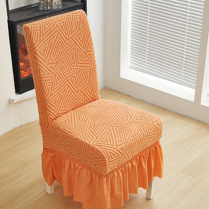 Geometric Elastic Stretch Dining Chair Cover - image 5