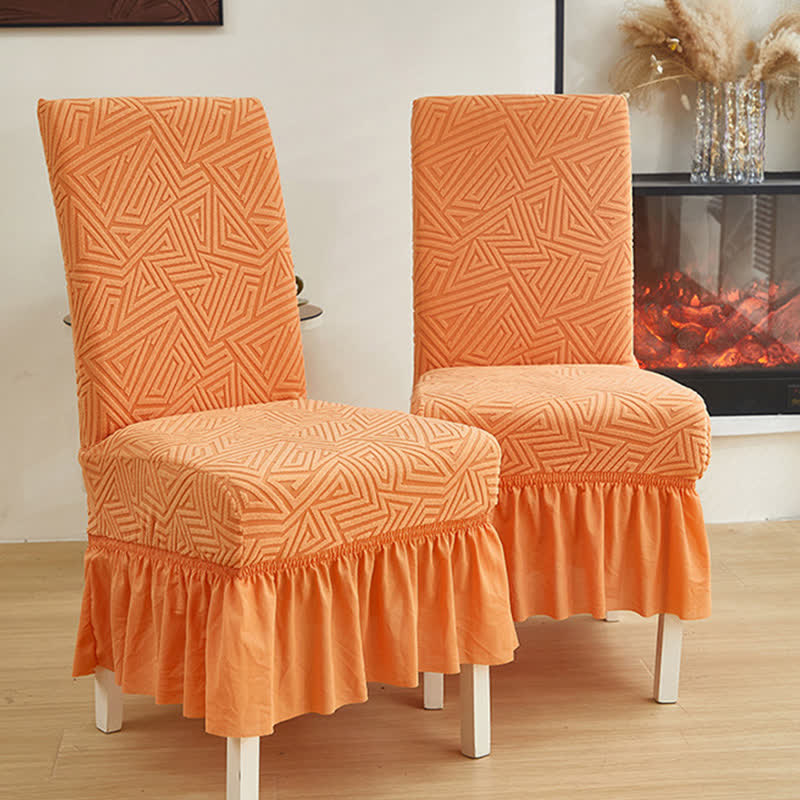 Geometric Elastic Stretch Dining Chair Cover - image 2