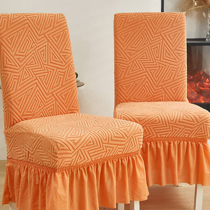Geometric Elastic Stretch Dining Chair Cover - image 3