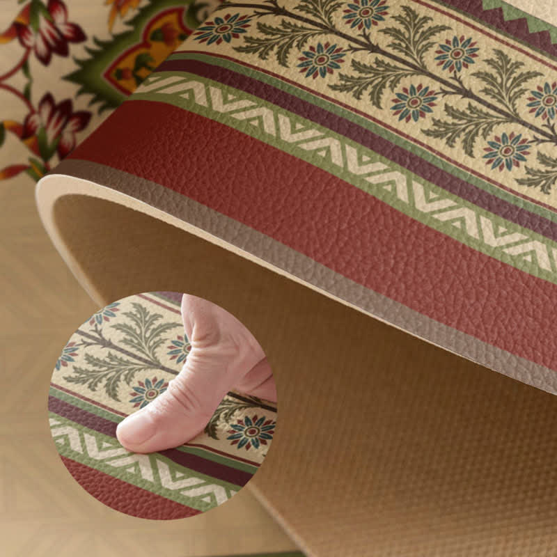 Retro Ethnic Style Floral Door Mat - image 3