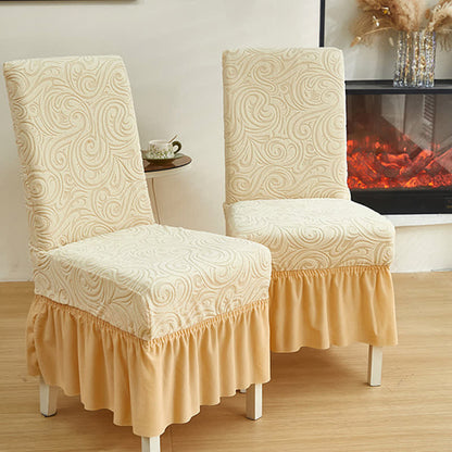 Universal Stretch Jacquard Dining Chair Cover - image 5