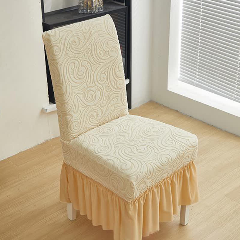 Universal Stretch Jacquard Dining Chair Cover - image 4