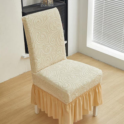 Universal Stretch Jacquard Dining Chair Cover - image 4