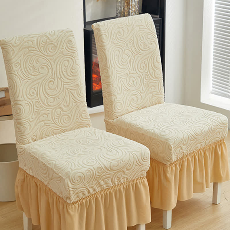 Universal Stretch Jacquard Dining Chair Cover - image 6