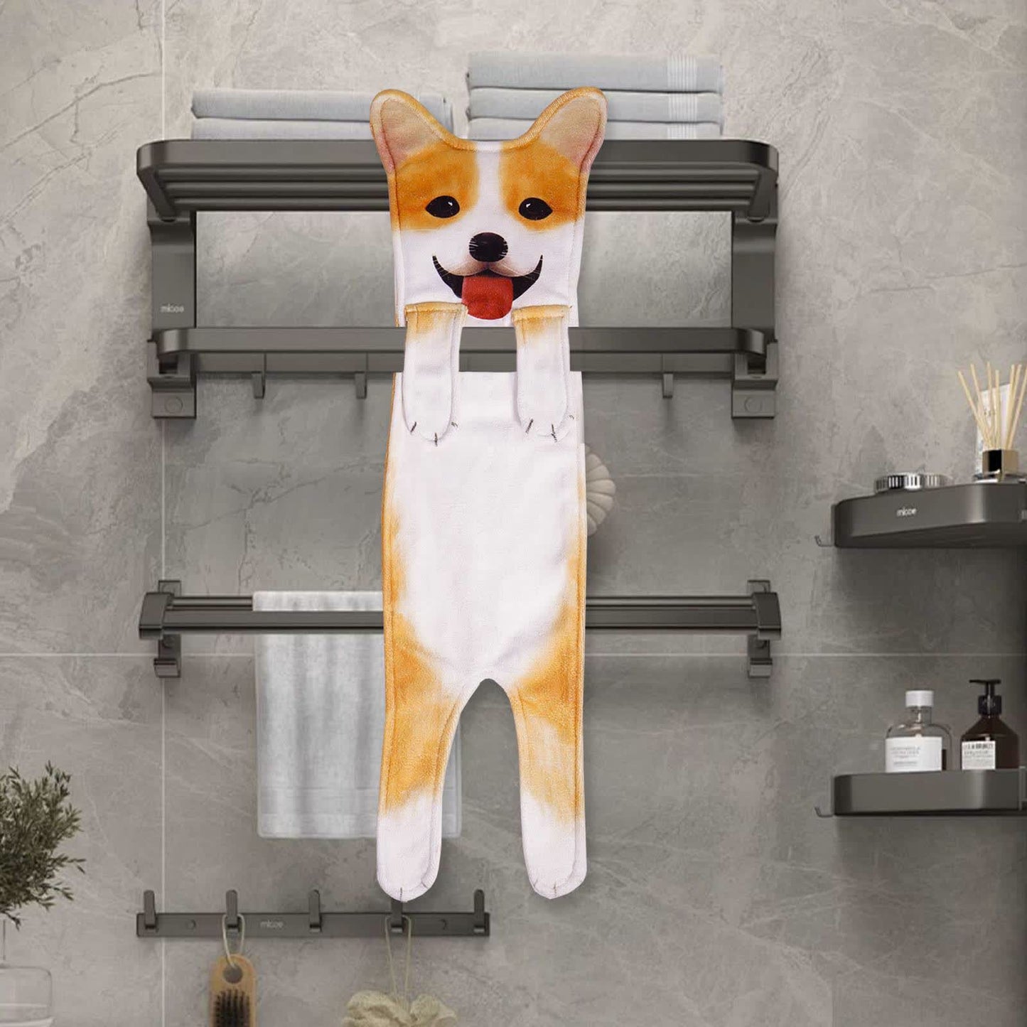 Dog Hangable Kitchen Bathroom Hand Towel - image 9