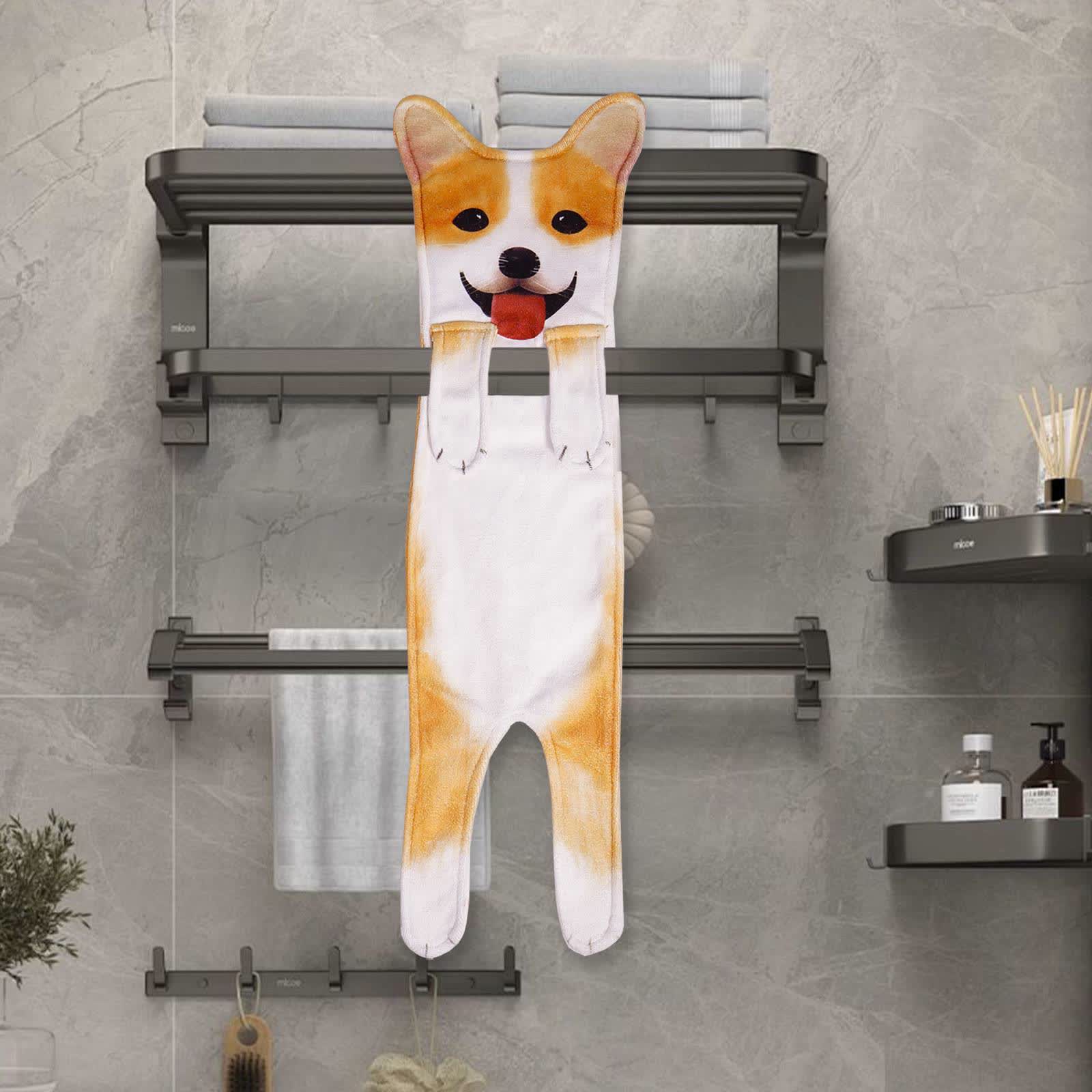 Dog Hangable Kitchen Bathroom Hand Towel - image 9