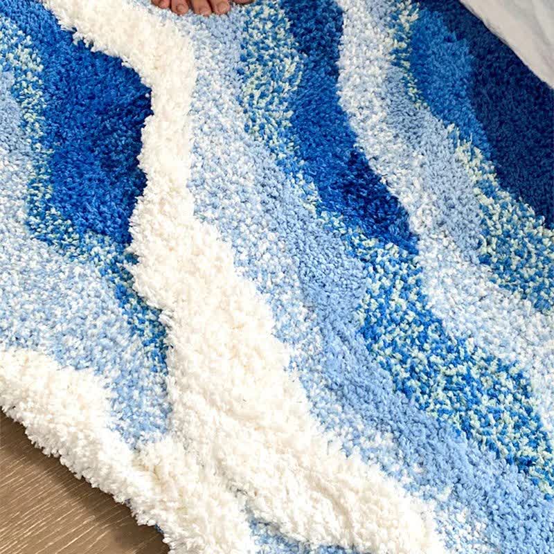 3D Ocean Tide Tufted Bath Rug - image 5