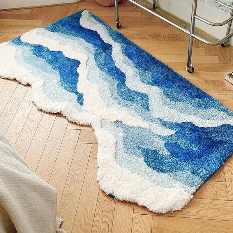 3D Ocean Tide Tufted Bath Rug - image 2