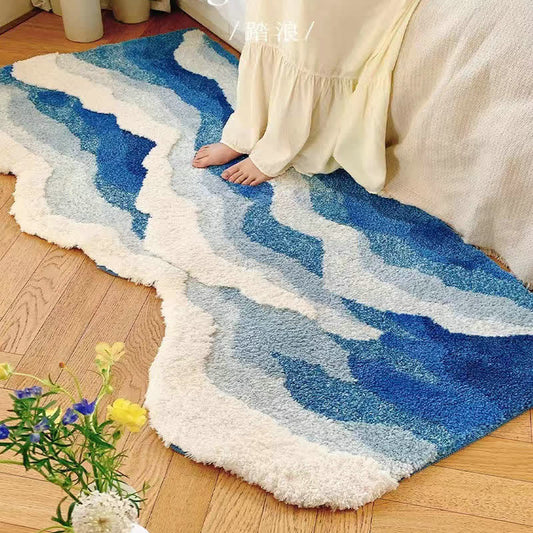 3D Ocean Tide Tufted Bath Rug - 27" x 63" - image 0