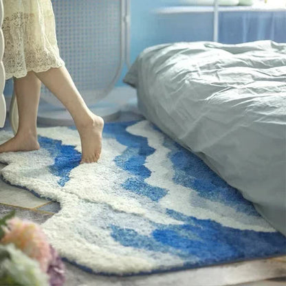 3D Ocean Tide Tufted Bath Rug - image 3