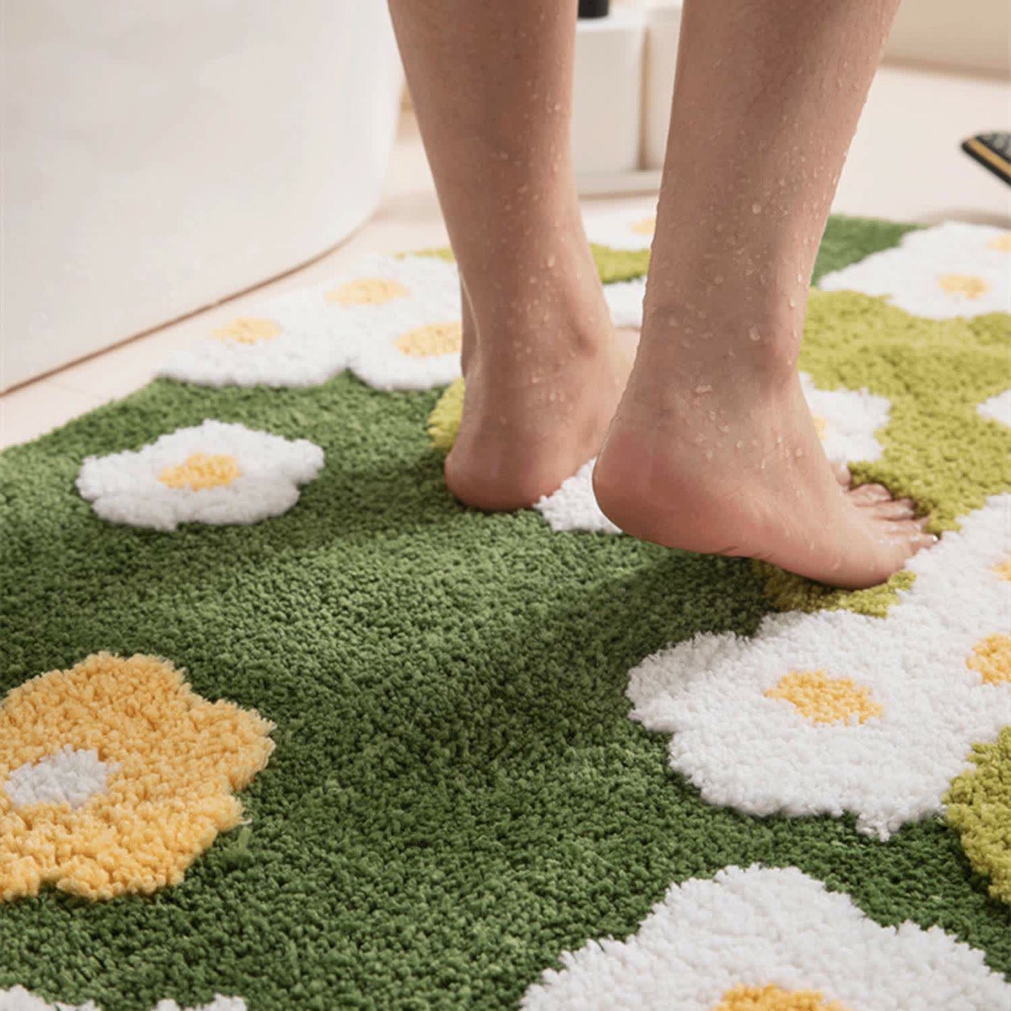 Daisy Moss Style Bath Rug - image 3