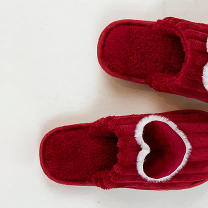 Red Heart Plush House Slippers - image 8