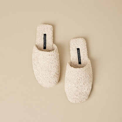Luxury Solid Color Fuzzy Slippers - image 2