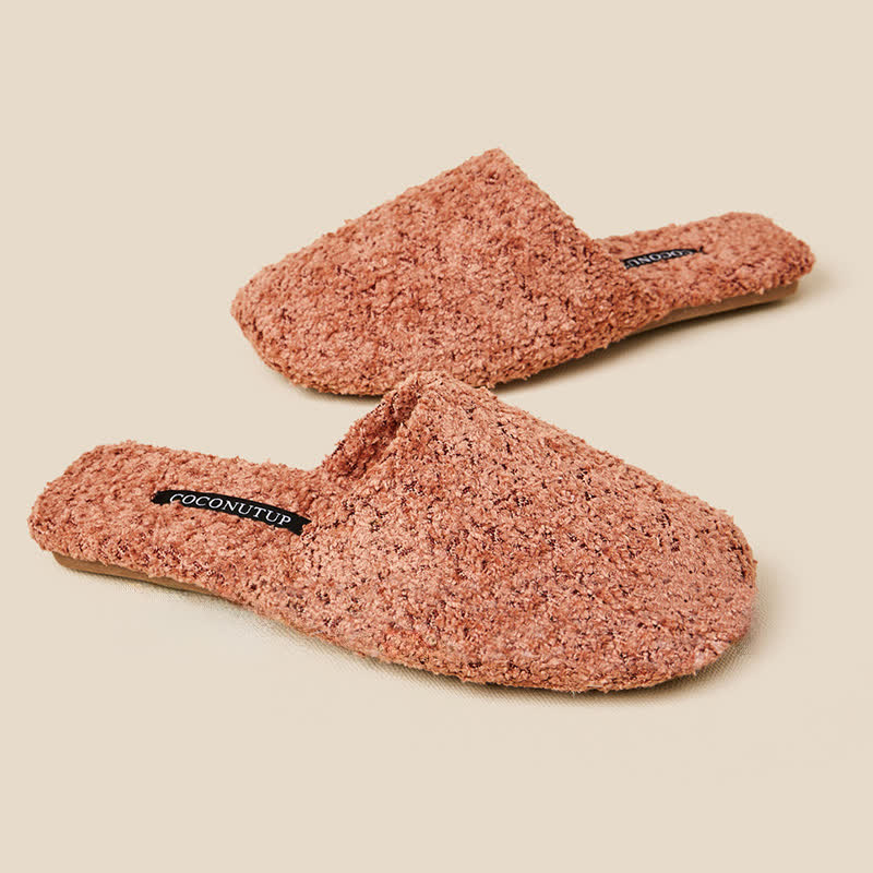 Luxury Solid Color Fuzzy Slippers - image 6