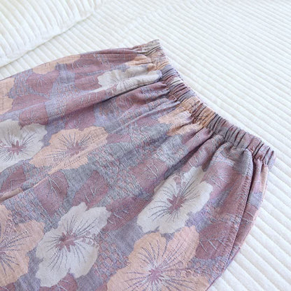 Cotton Cherry Blossom Jacquard Loungewear Set - image 8