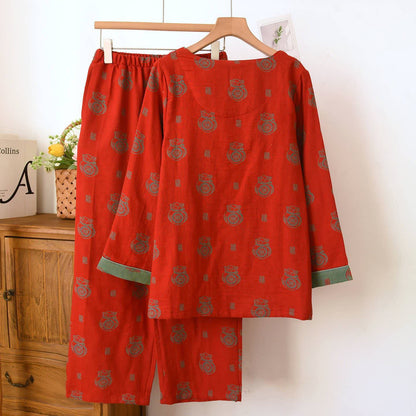 Lucky Bag Pattern Cotton Loungewear Set - image 4