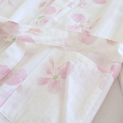 Cherry Blossom Cotton Gauze Kimono Bathrobe - image 7