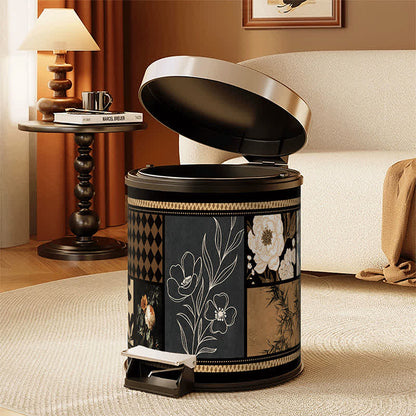 Artistic Leather Double-Layer Trash Can - image 1