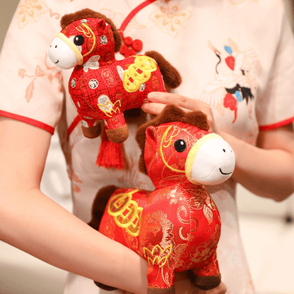 Chinese Zodiac Horse Plush Lucky Mascot Doll - image 6