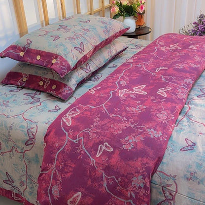 Heritage Butterfly Cotton Gauze Bedding Set(4PCS) - image 3