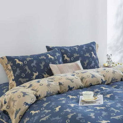 Whimsical Pony Cotton Gauze Bedding Set(4PCS) - image 1
