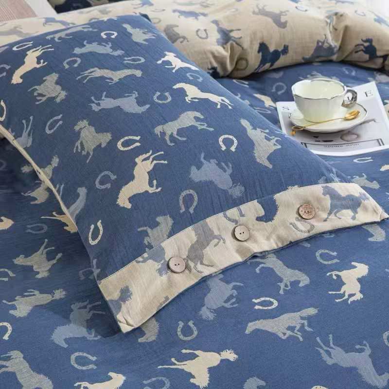 Whimsical Pony Cotton Gauze Bedding Set(4PCS) - image 3