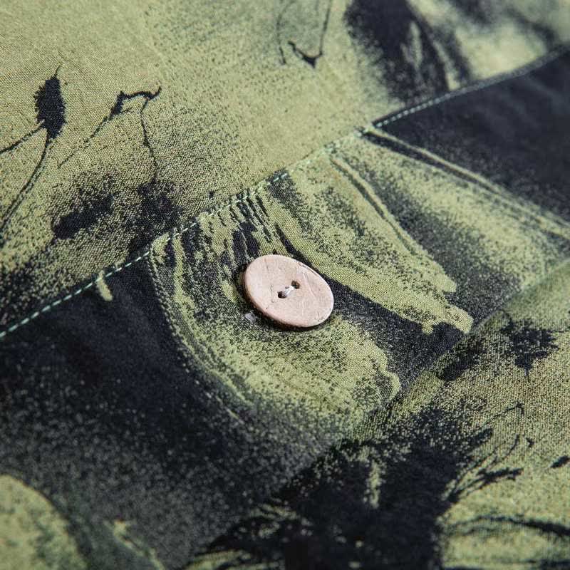 Oriental Ink Style Floral Cotton Bedding Set(4PCS) - image 6