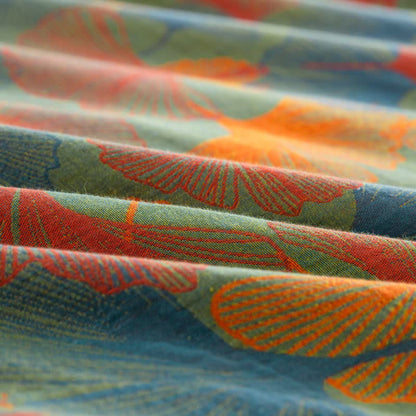 Artistic Ginkgo Leaf Cotton Gauze Bedding Set(4PCS) - image 7