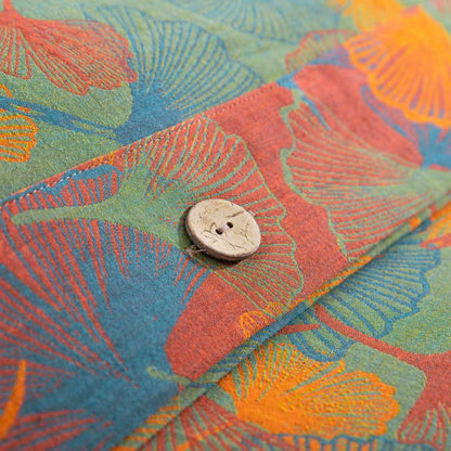 Artistic Ginkgo Leaf Cotton Gauze Bedding Set(4PCS) - image 6