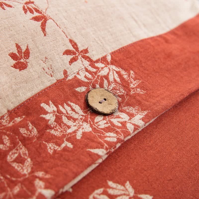 Country Leaf Cotton Gauze Bedding Set(4PCS) - image 6