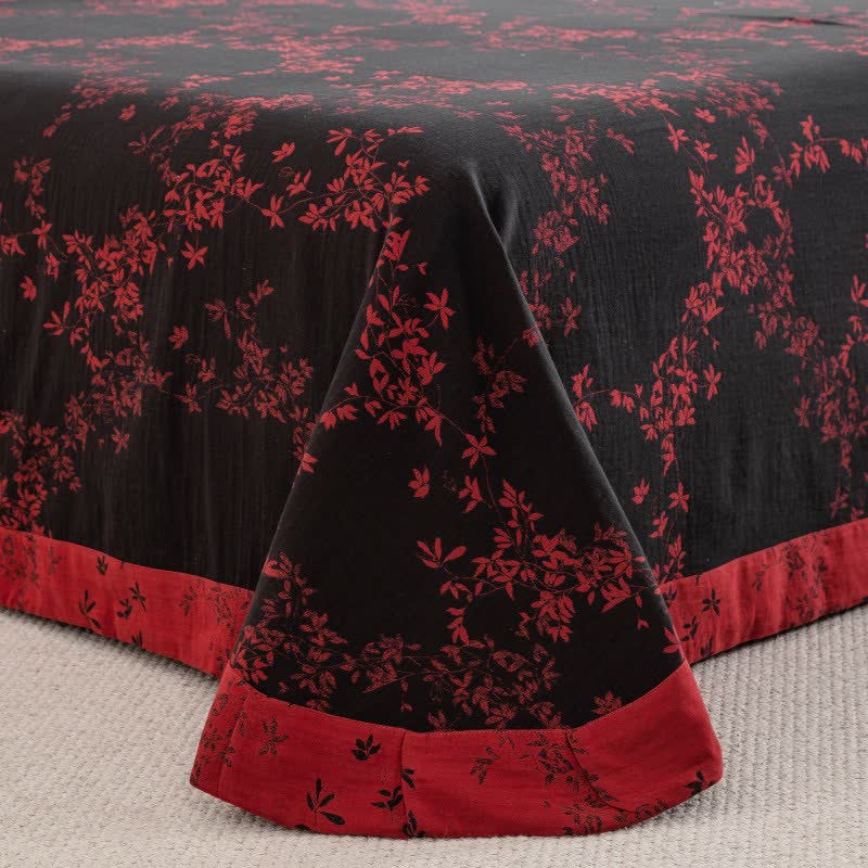 Country Leaf Cotton Gauze Bedding Set(4PCS) - image 18