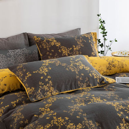 Country Leaf Cotton Gauze Bedding Set(4PCS) - image 15