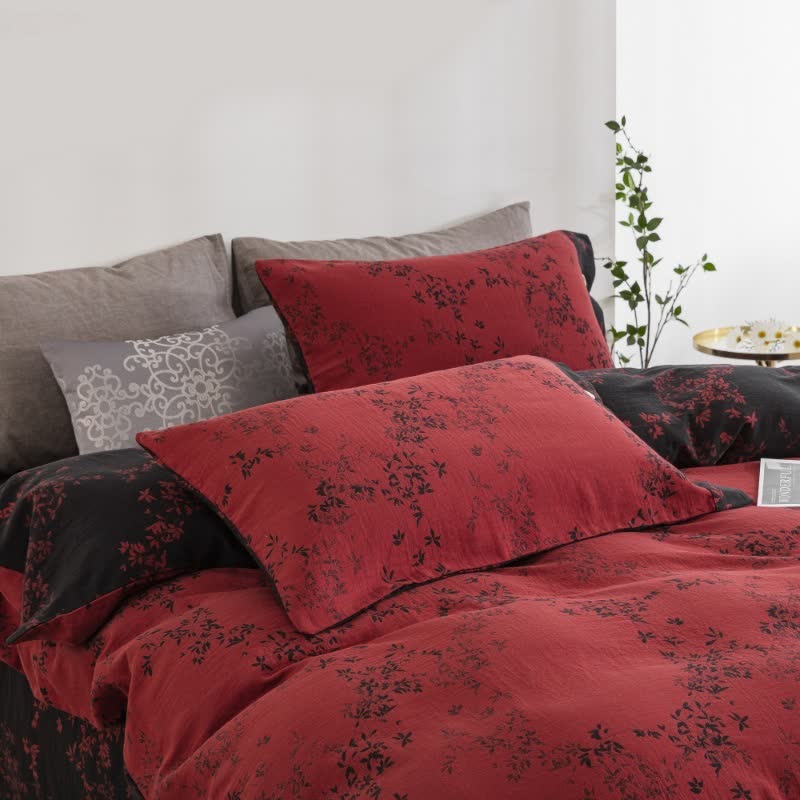 Country Leaf Cotton Gauze Bedding Set(4PCS) - image 16
