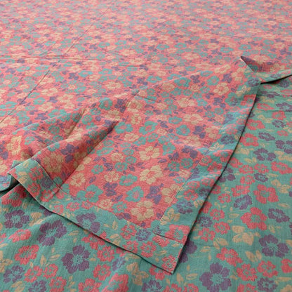 Pastoral Floral Cotton Reversible Sheet Bedspread - image 8