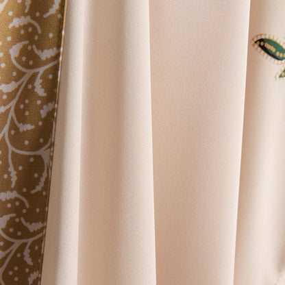 Oriental Floral Bird Kimono Style Bathrobe - image 5