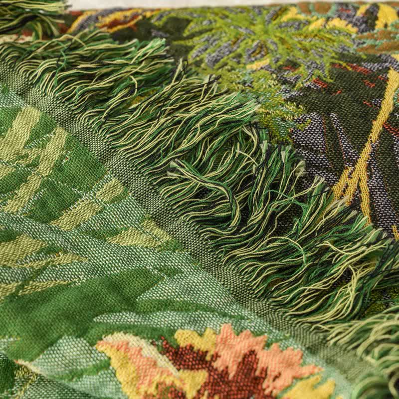 Meadow Daisy Cotton Gauze Tassel Blanket - image 4