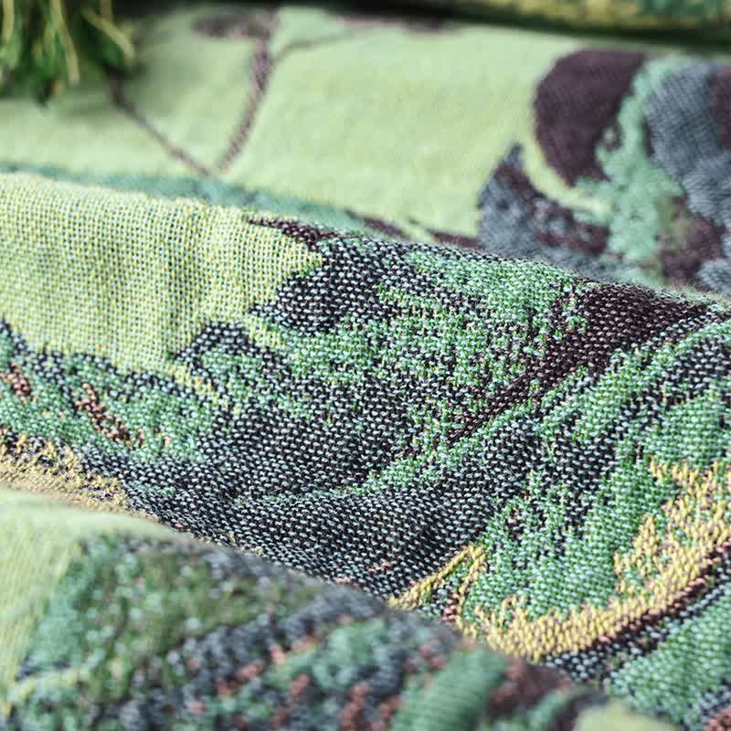 Botanical Leaf & Berry Cotton Gauze Blanket - image 4