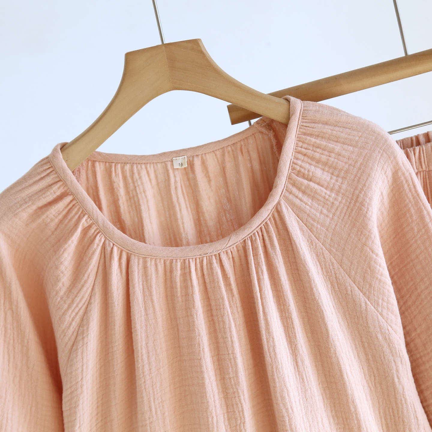 Minimalist Solid Color Cotton Loungewear Set - image 7