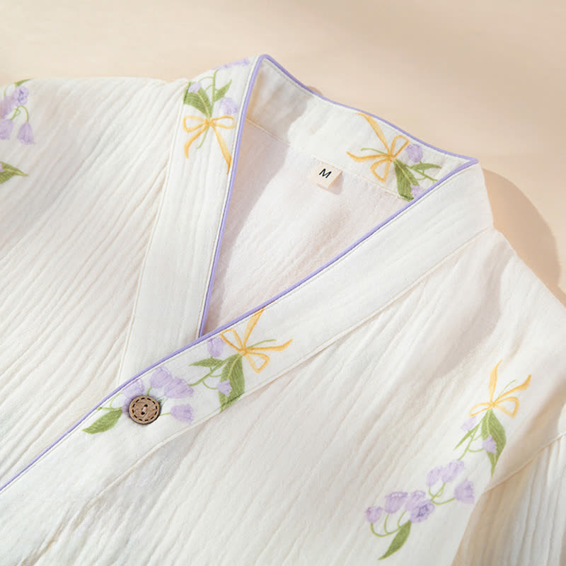 Lily of the Valley Cotton Loungewear Set - image 2